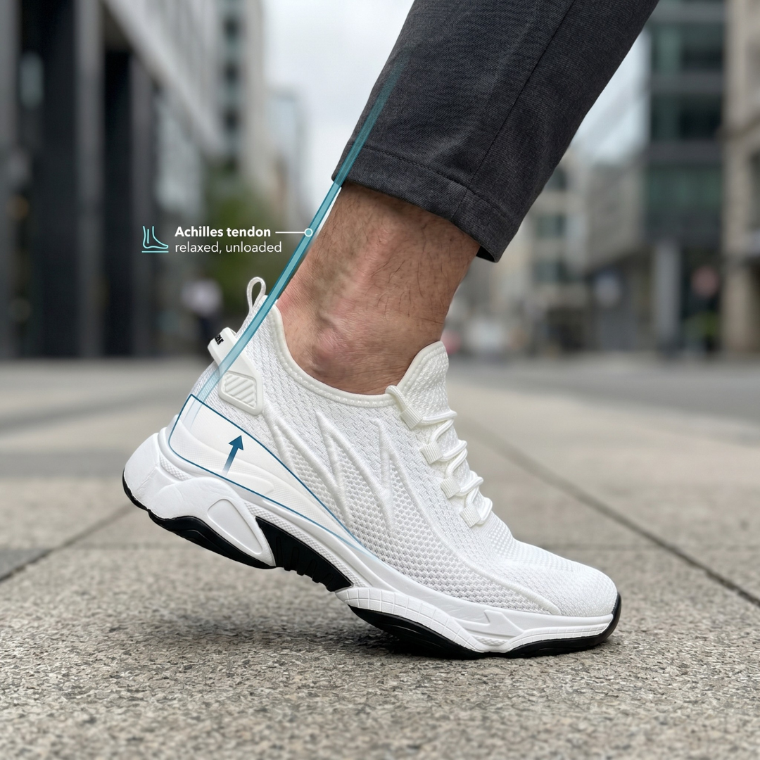 Ashton | Heel-Lifted Sneakers for Achilles Pain