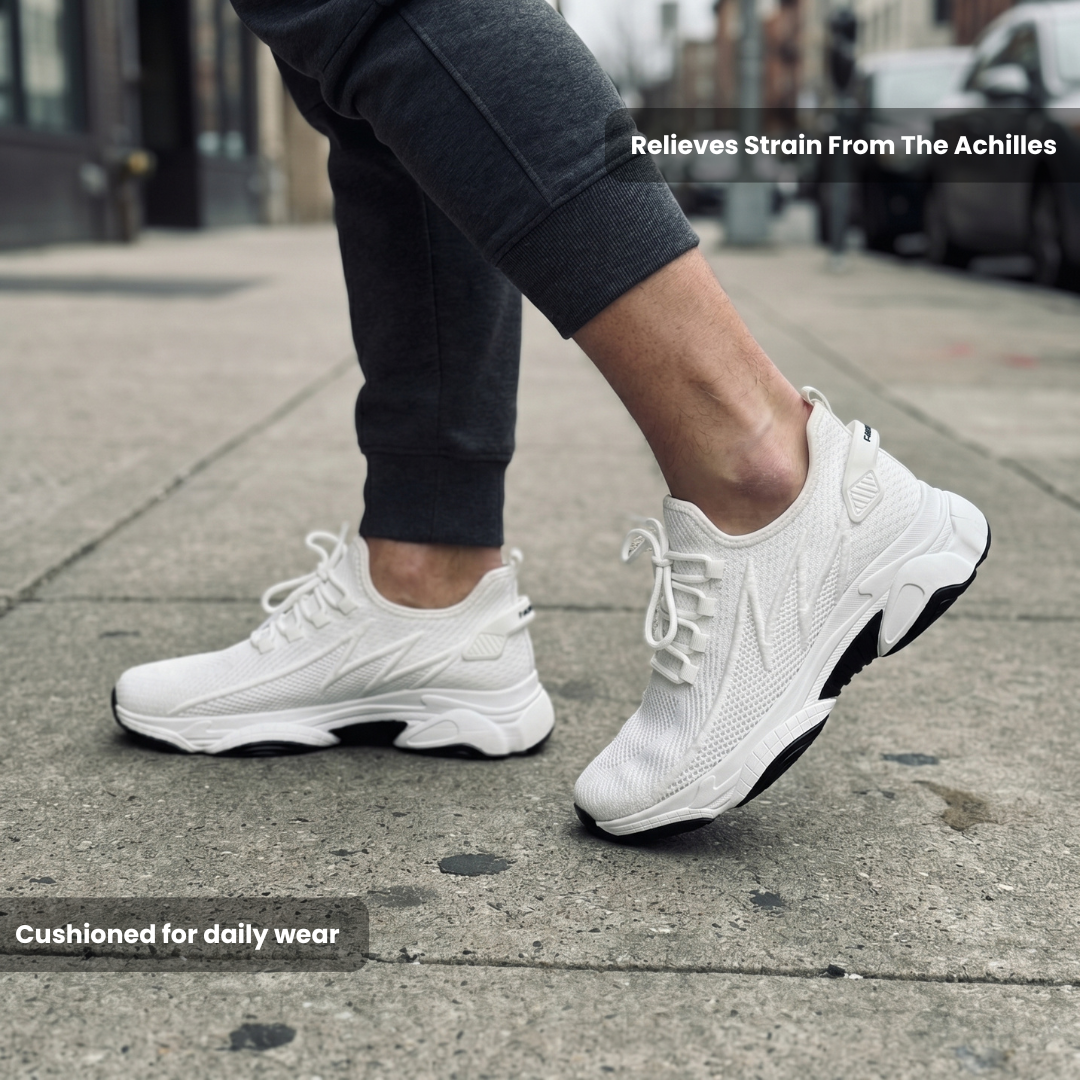 Ashton | Heel-Lifted Sneakers for Achilles Pain